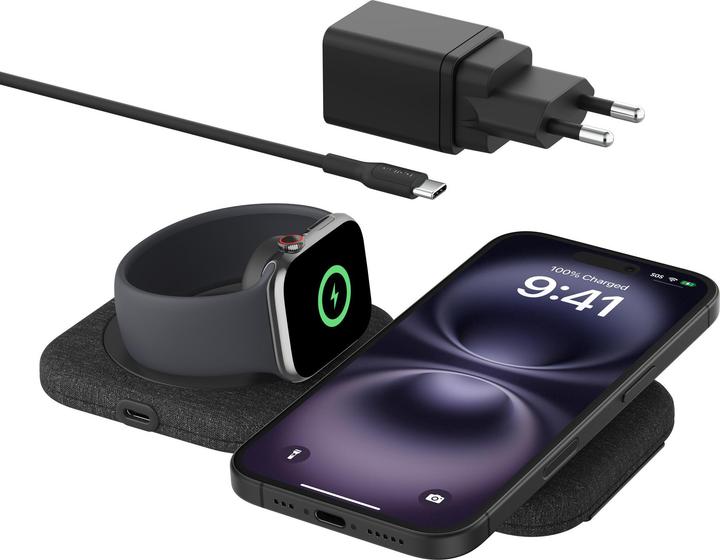 Image du produit Belkin Station de charge BoostCharge Pro 2-en-1 Qi2 (15 W)
