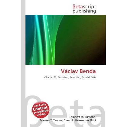 Václav Benda, Fachbücher von Lambert M. Surhone, Mariam T. Tennoe, Susan F. Henssonow