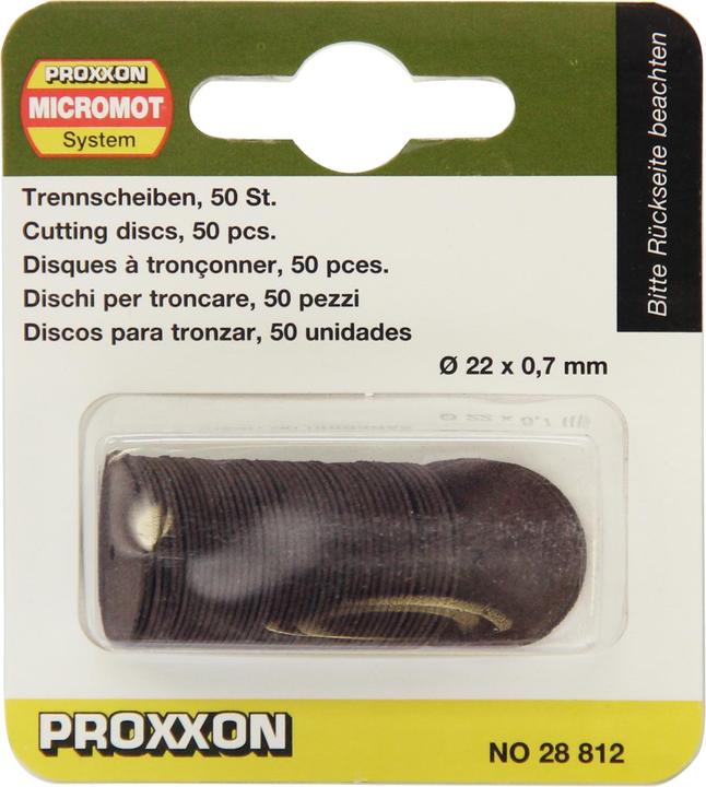 Actual product image Proxxon 50 cut-off wheels Ø 22 x 0.7