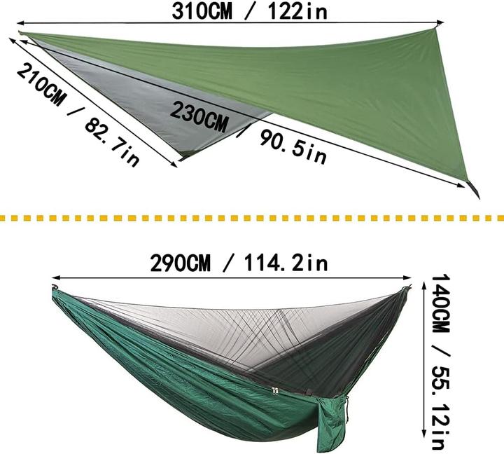 Actual product image YCD Camping hammock set (200 kg)