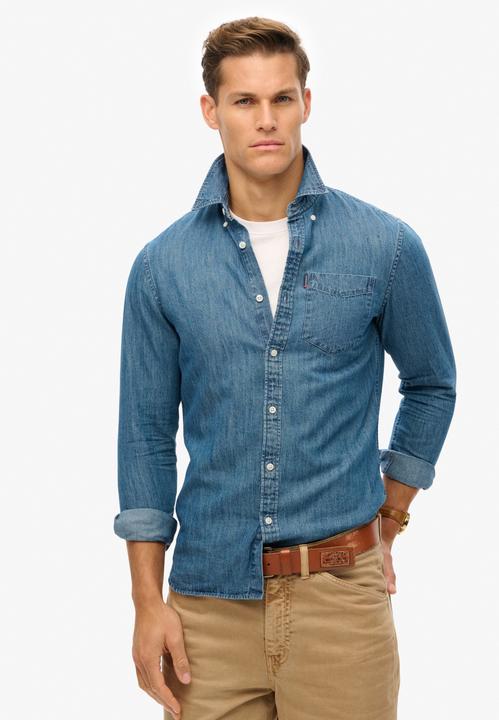 Immagine prodotto Superdry ESSENTIALS L/S DENIM SHIRT Heren Overhemd (XXL)