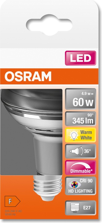 Produktbild Osram Led Superstar R63 (E27, 5.90 W, 350 lm, 1 x, G)