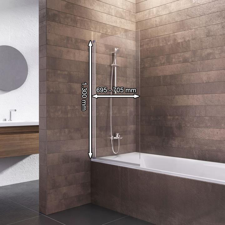 Image du produit Schulte Pare-baignoire, 1 volet pivotant