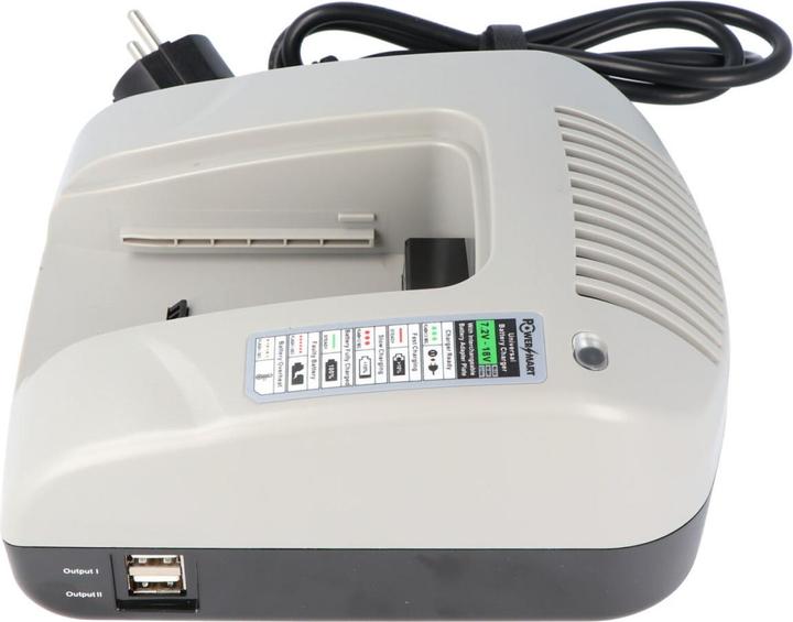 Actual product image AccuCell Basic charger for interchangeable charging adapters for various tool batteries