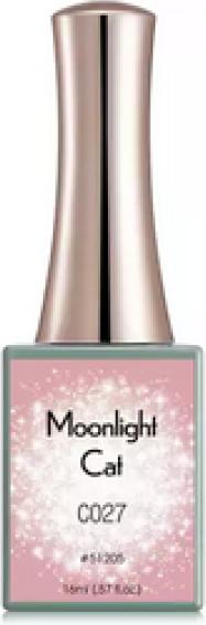 Canni Gellack Moonlight Cat C027 UV/LED (Zartrosa Glitzer, Gel-Effekt Nagellack)