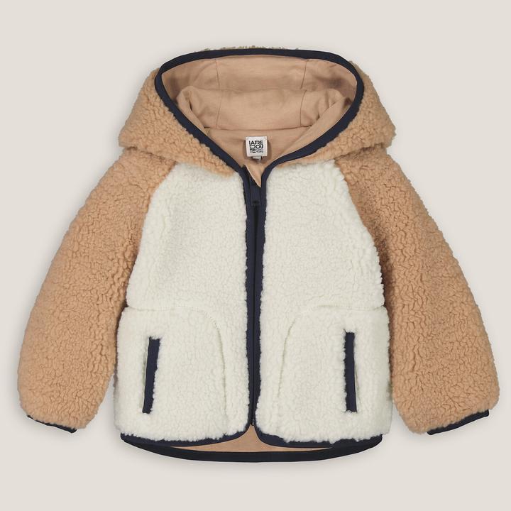 Actual product image La Redoute Collections Teddy fleece hooded jacket (68)