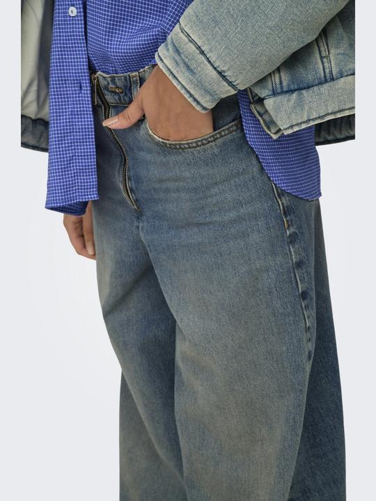 Actual product image Only ONLBAXTER Mittlere Taille Weiter Beinschnitt Jeans Jeans mit weitem Bein (26)