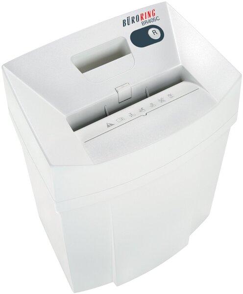 Actual product image Büroring BR405C document shredder, 4 x 25 mm particle cut, security level P-4, capacity 5-6 sheets, waste bin (Particle cut)