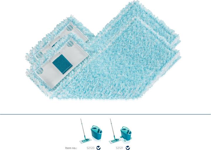 Produktbild Leifheit 2er Set Wischbezug CLEAN TWIST M Ergo super soft (2 Stk.)