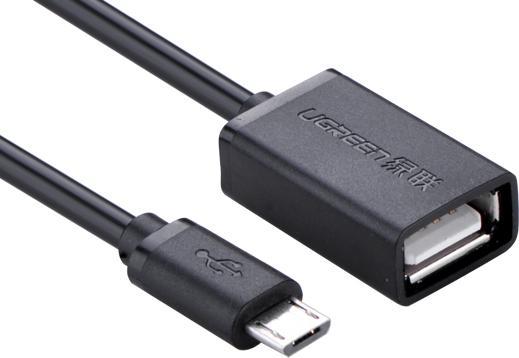 Productafbeelding Ugreen Micro USB 2.0 OTG-adapterkabel (0.10 m, USB 2.0)