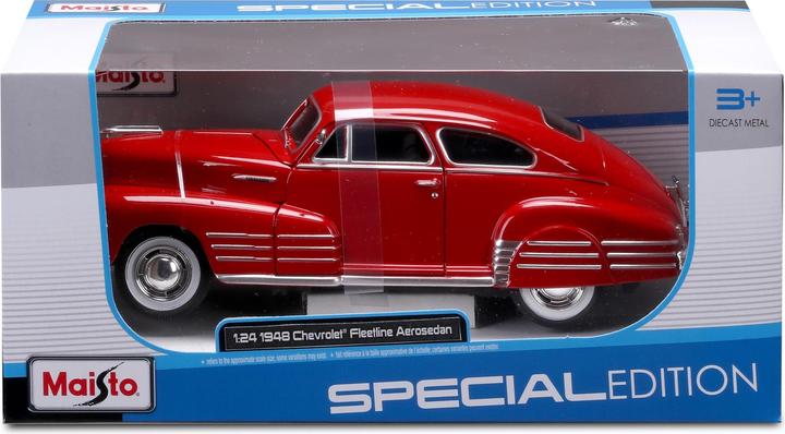 Produktbild Maisto Chevrolet Fleetline Aerosedan 1948 1/24 rot