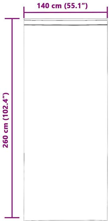 Actual product image vidaXL Voile Vorhang (140 x 260 cm)