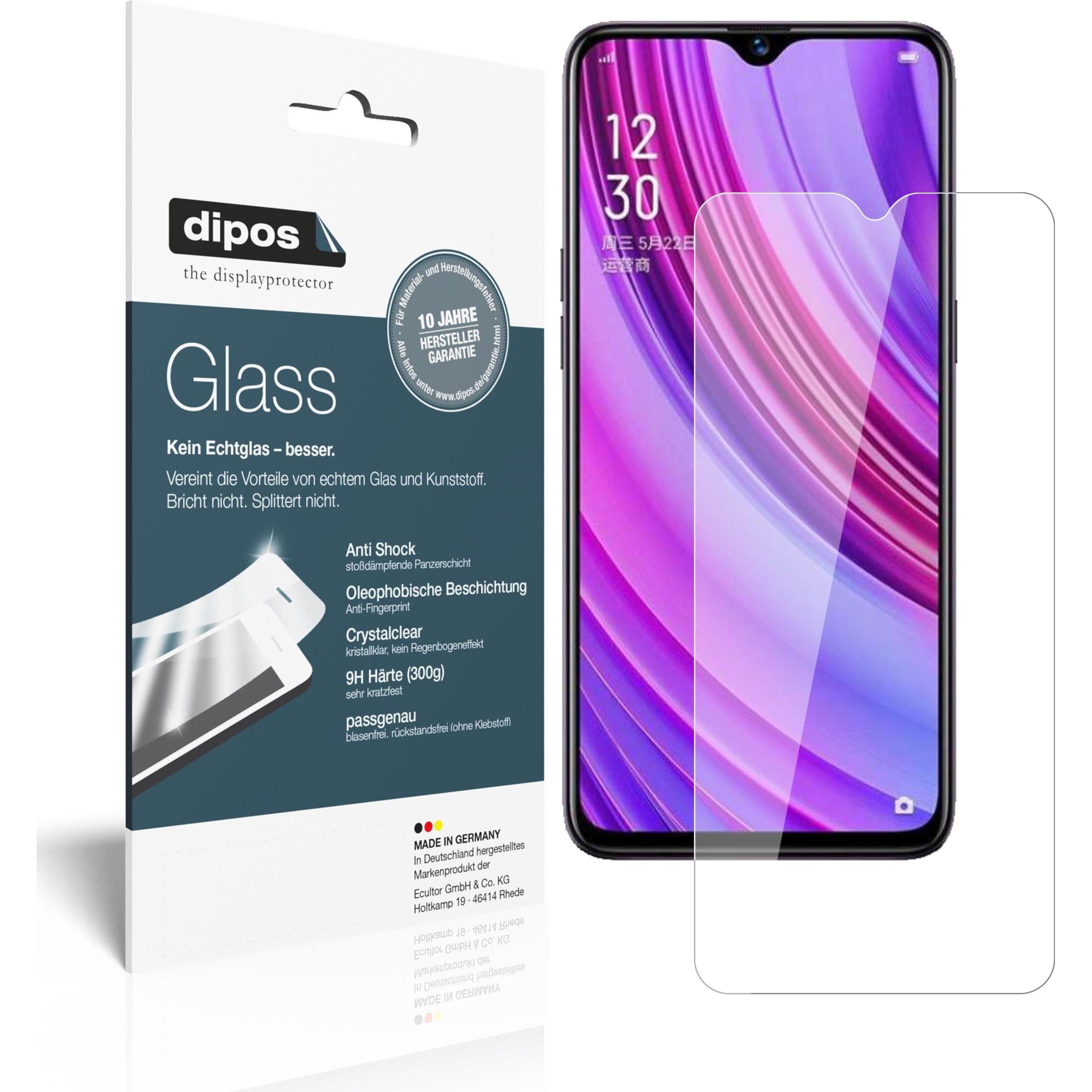 Dipos Displayschutz Anti-Shock (1 Stück, Realme X Lite), Smartphone Schutzfolie, Transparent