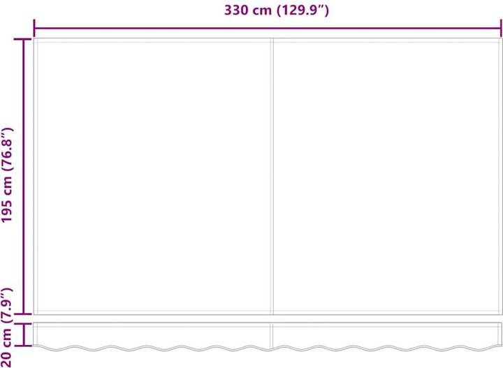 Produktbild vidaXL Markise (1.95 m)