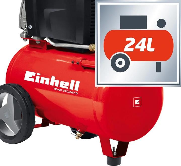 Productafbeelding Einhell Te-Ac 270/24/10 (10 bar, 24 l)