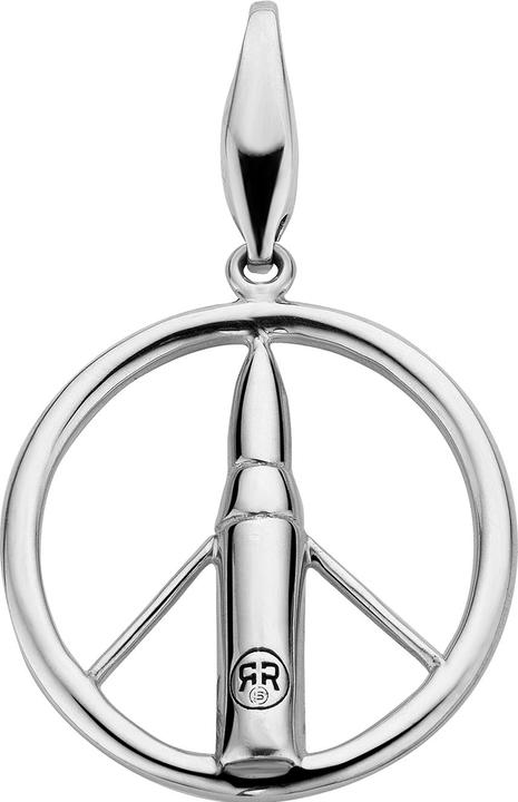 Immagine prodotto Rebel & Rose RR-NL017-S-L Collana Unisex Make Love Not War 70cm (Argento 925, Cuoio, 70 cm)