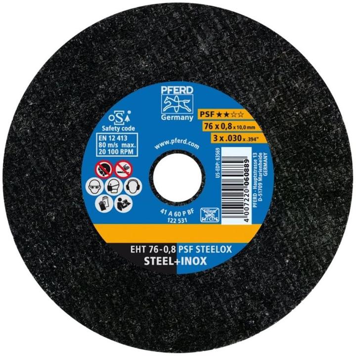 Produktbild Pferd Trennscheibe EHT 76 x 0.8 x 10 mm gerade