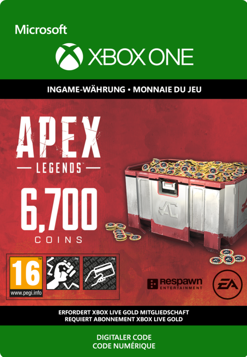 Image du produit Microsoft Code de téléchargement Xbox APEX Legends 6700 Coins