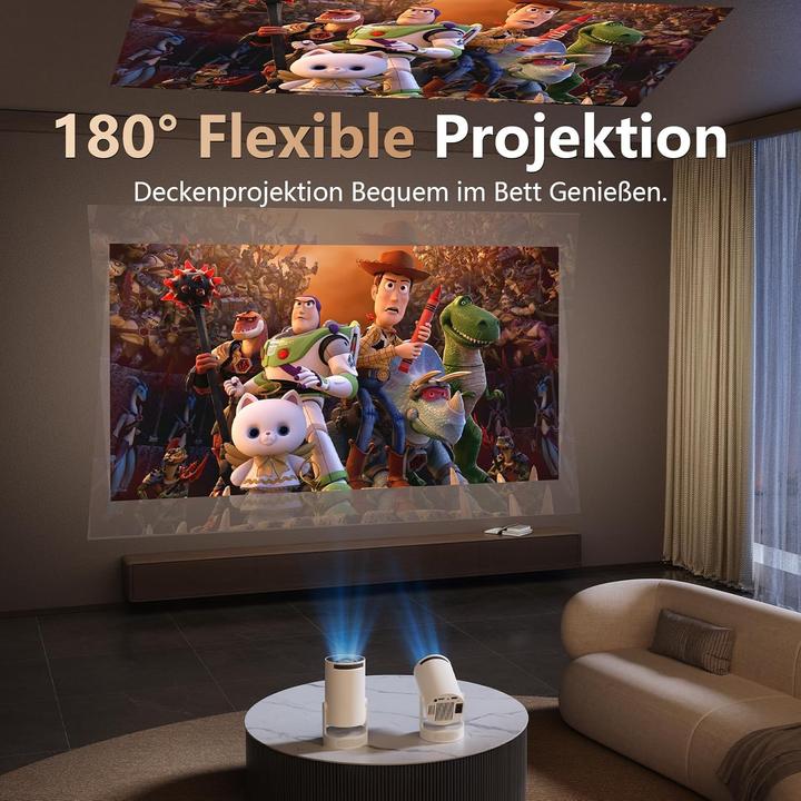 Actual product image Buba Toys Smart Mini Beamer 4K (Full HD, 300 lm)