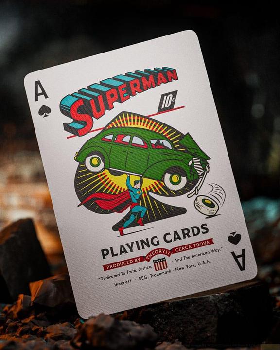 Actual product image Theory11 DC Comics playing cards Superman: The Man of Steel (English)