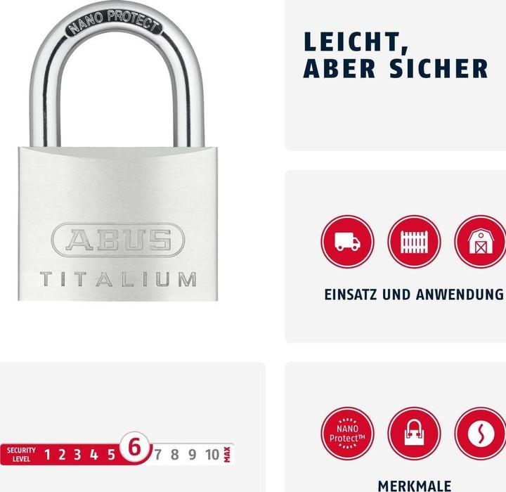 Produktbild Abus Hangschloss 64TI / 60 SB