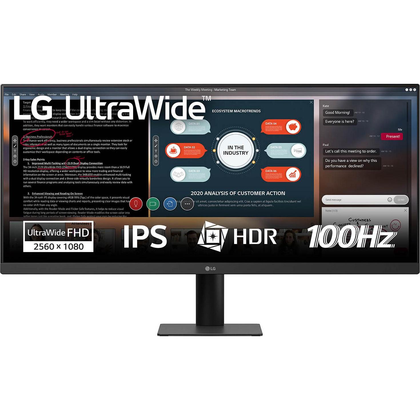 LG 29U511A-B (2560 x 1080 Pixel, 29"), Monitor, Schwarz