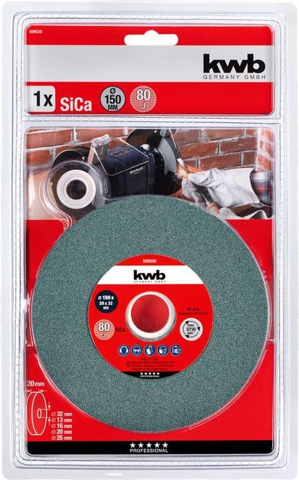 Produktbild kwb Schleifscheibe Sica 150X20/80J (80)