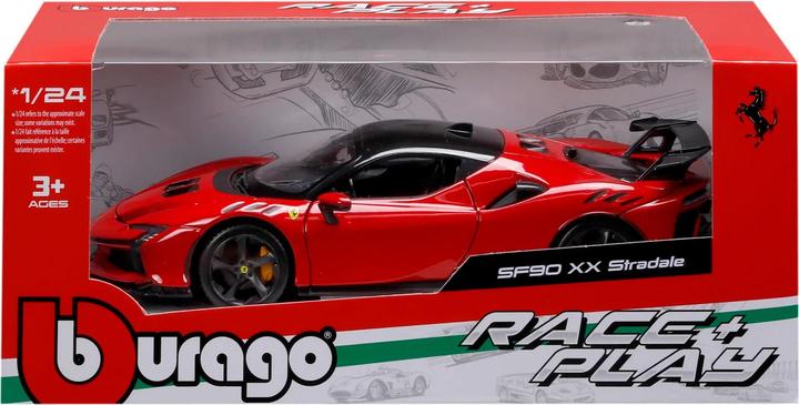 Actual product image Bburago Ferrari R&P SF90 XX Stradale 1/24 rot