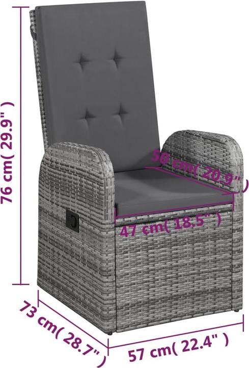 Actual product image vidaXL Gartenstuhl