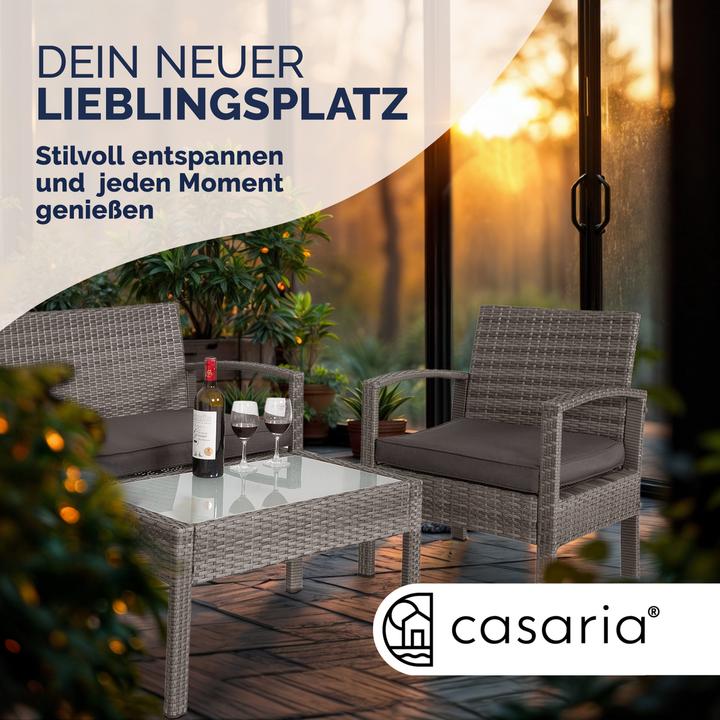 Produktbild Casaria Sitzgruppe (76 x 40 x 41 cm)