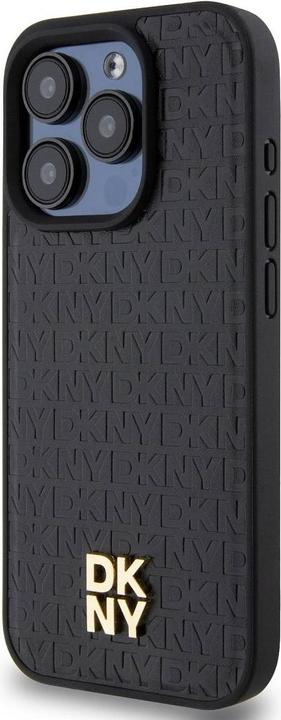Produktbild DKNY DKHMP13LPSHRPSK iPhone 13 Pro / 13 6.1" czarny/black hardcase Leather Pattern Metal Logo MagSaf (Apple iPhone 13, Apple iPhone 13 Pro)