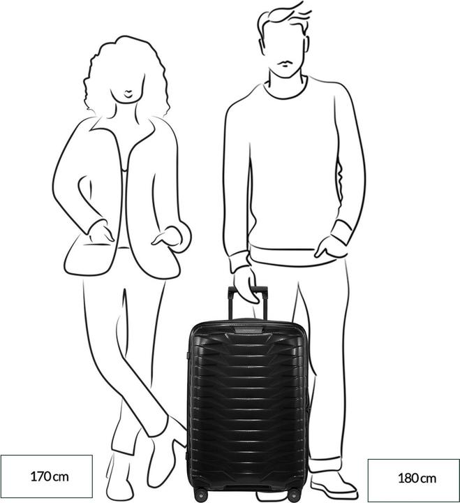 Actual product image Samsonite Proxis Trolley mit 4 Rollen 69cm (75 l)
