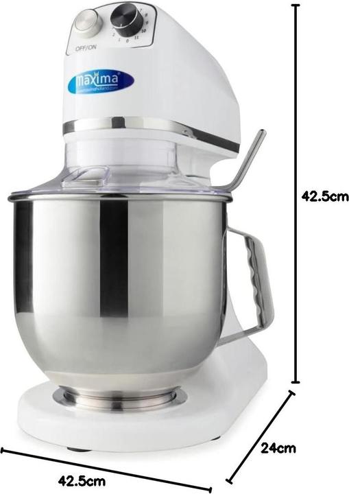 Produktbild Maxima Planeetmenger MPM 7L Wit (350 W, 7 l)