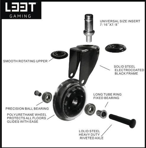 Produktbild L33T Rollen für Gaming-Stühle