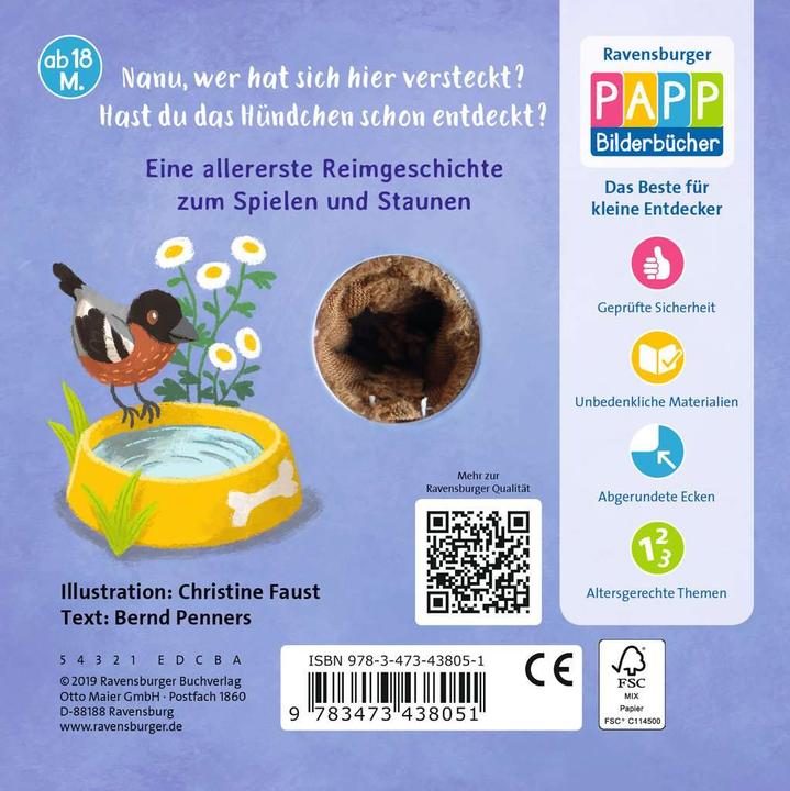 Produktbild Ravensburger Mein liebstes Fingerpuppenbuch: Hallo, kleiner Hund (Deutsch)