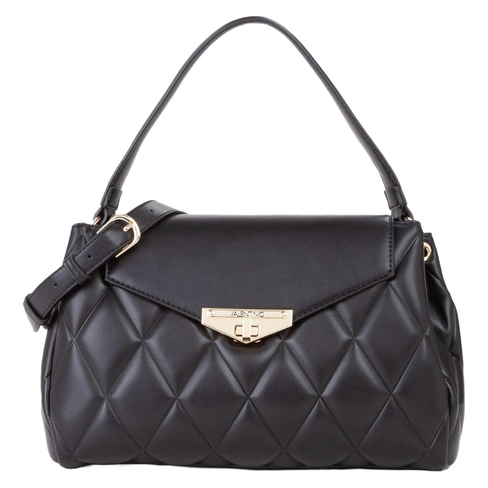 Valentino, Damen, Handtasche, Frisia Satchel Bag, Schwarz