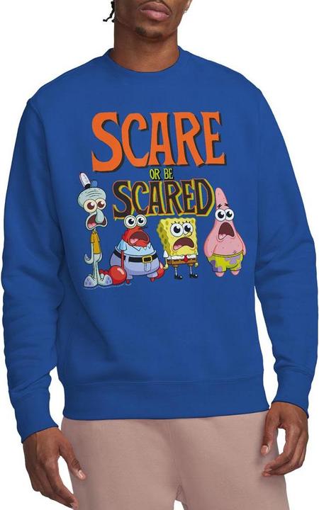 Immagine prodotto Spongebob Squarepants Scare Or Be Scared Felpa Adulto Unisex (M)