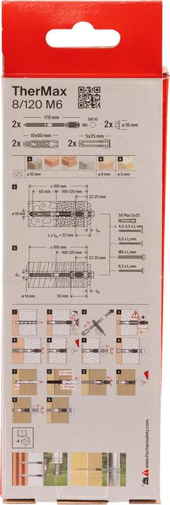 Produktbild Fischer TherMax 8/120 M6 (2 Stk.)
