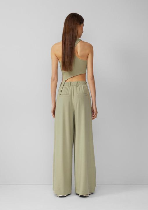 Actual product image S.Oliver Hose Bundfaltenhose mit weitem Bein | QS x Vanessa Mai (W42/L32)