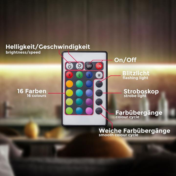 Actual product image B.K.Licht LED strip (RGB, 300 cm, Indoor)