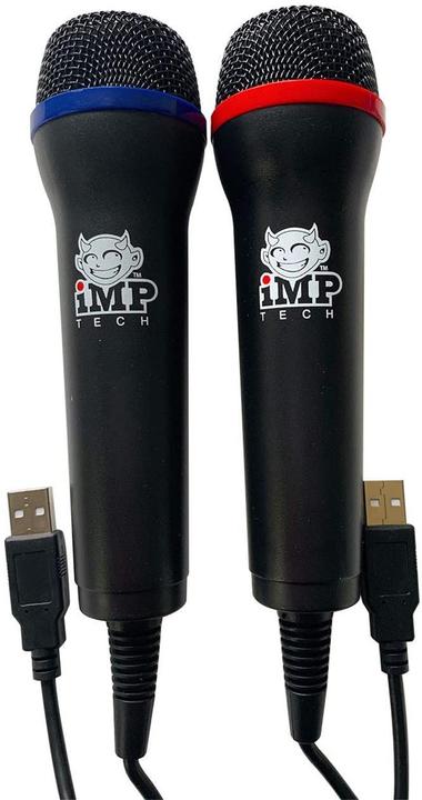 Produktbild IMP Gaming Duo Microphone Twin Pack (PS2, PS3, PS4, PS4 Pro, PS5, Switch, Wii, Wii U, Xbox One S, Xbox One X, Xbox Series S, Xbox Series X)