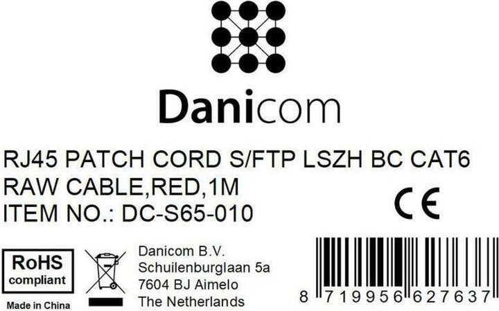 Produktbild Dsit CAT 6 Netzwerkkabel LSOH (CAT6, 1 m)
