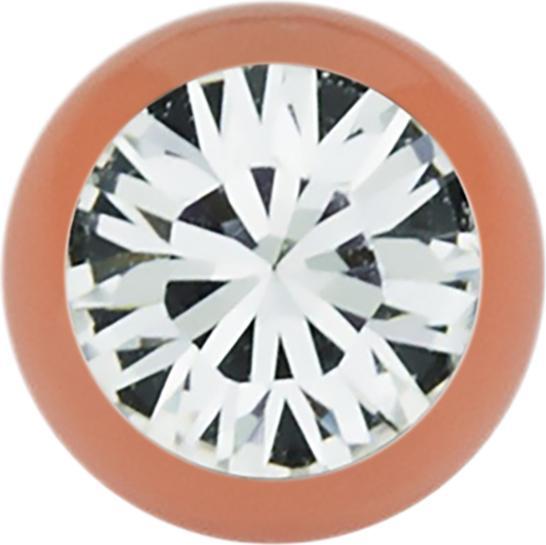 Immagine prodotto Star Piercing Micro sfera arancione con Swarovski argento (senza ottone, Acciaio chirurgico 316L)