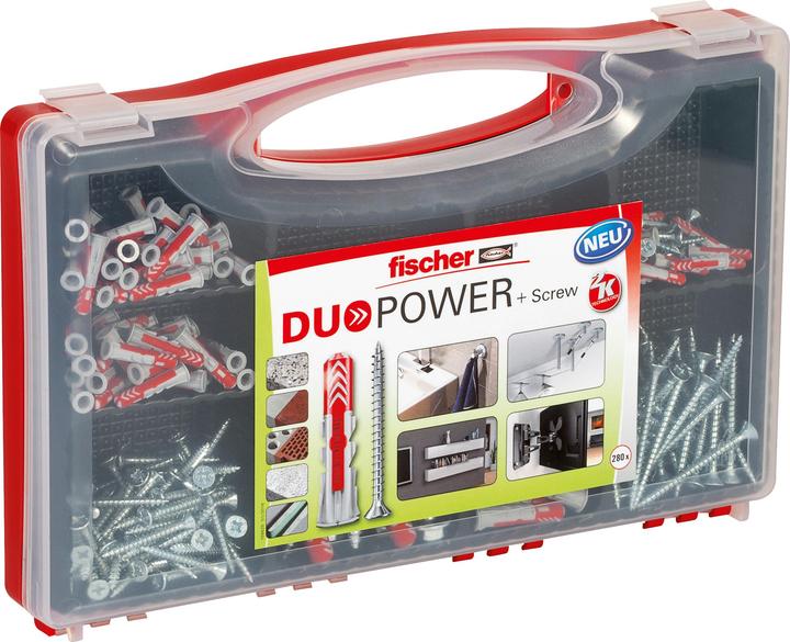 Actual product image Fischer Redbox DuoPower + screws (140 pcs.)