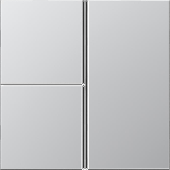 JUNG, Zubehör Schalterprogramm, Taste 3t Schalter LS alu mt f.Bussystem AL2403TSA