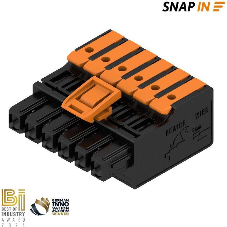 Weidmüller Buchsengehäuse-Kabel Polzahl Gesamt 6 Rastermass 5 mm 2741710000 60 St., Cavo + Spina elettrica