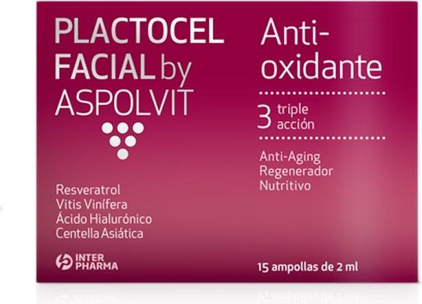 Actual product image Aspolvit Interpharma Facial Plactatur 15 Amp 2ml