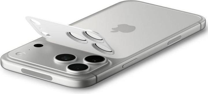 Actual product image Spigen Optik Pro XL EZ Fit iPhone 17 Pro Max Lens Protector Silver (2 pcs., Apple iPhone 17 Pro Max)