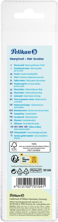 Image du produit Pelikan Pinceaux pour peinture scolaire Set de démarrage avec 5 pinceaux à poils