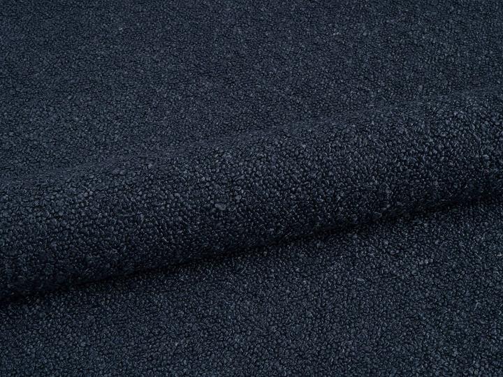 Actual product image Micadoni Boucle Storage Bed with Headboard, "Ovalo", Dark Blue, 234x270x96 Made in Europe (180 x 200 cm)
